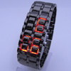 LED Watch Black Red