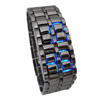 LED Watch Black Blue