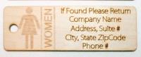 Custom Restroom Tag Women